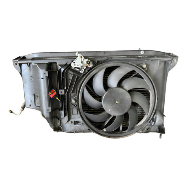 Radiador Ventoinha Condensador Peugeot 206 2006 1.6 Kit Prateado