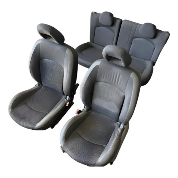  Jogo Banco Traseiro Dianteiro Peugeot 207 2012 Prateado