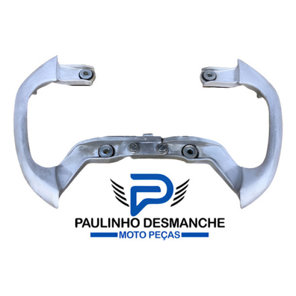 Par Alça Apoio Passageiro Falcon 400 2001 A 2008 Original Prateado