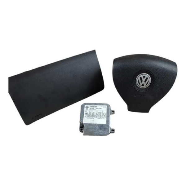 Kit Airbag Volkswagen Gol G5/g6 Sem Cinto De Segurança Preto
