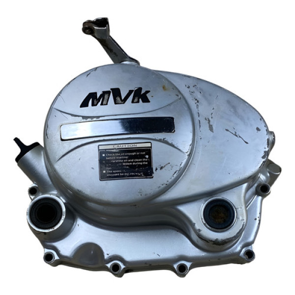 Tampa Motor Shineray Mvk Xy 150 Black Star Lado Embreagem Prateado