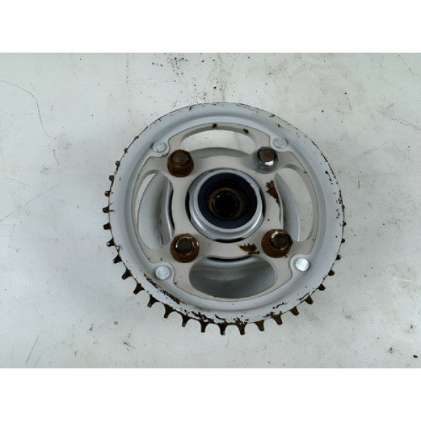 Flange Coroa Roda Traseira Titan Fan Start 150 2011 Cx31 Prateado