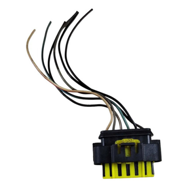 Plug Conector Pedal Acelerador Fiat Idea 2013/2016 Preto