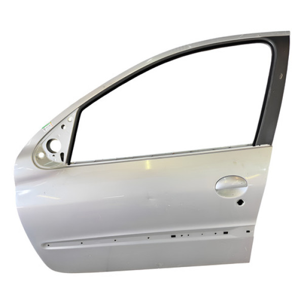 Porta Dianteira Esquerda Peugeot 206 207 2005 2012 Dianteira Esquerdo Prateado
