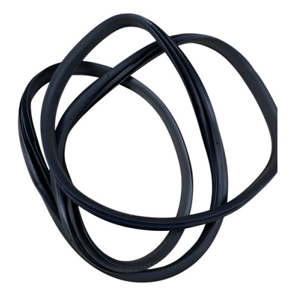 Borracha Porta Traseira L/d Onix Plus 2019/23 Prateado