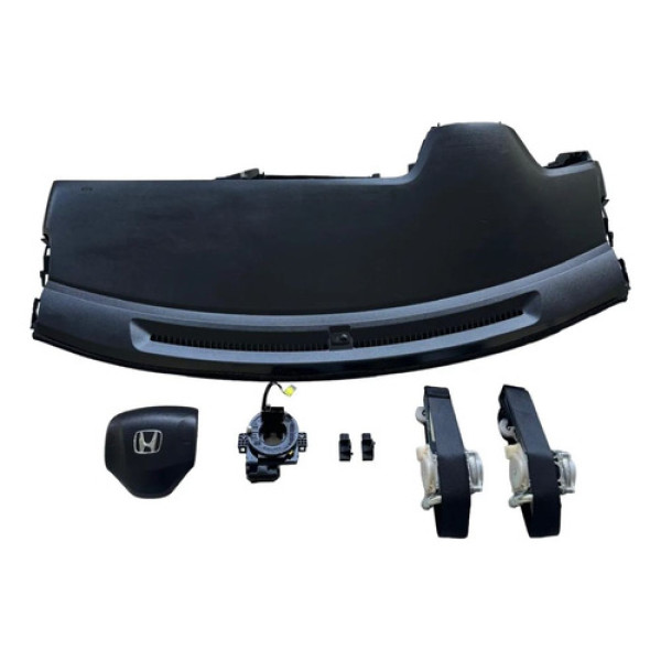 Kit Airbag Honda City 2015/2016/2017/2018/2019/2020/2021 Preto
