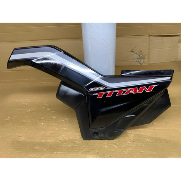 Lateral Lado Esquerdo Honda Titan 160 2020 Original Filé Preto