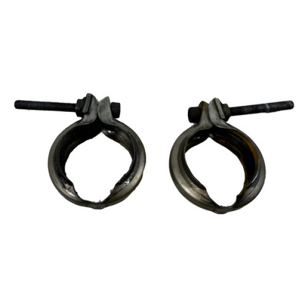 Par Alça Abraçadeira Escapamento Vmax 1200 1999 Cx39 Cromado