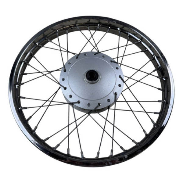 Roda Dianteira Honda Cg 160 Start 16/24 Original Prateado Verde-escuro