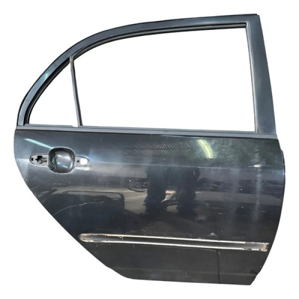 Porta Traseira Direita Toyota Corolla 2007 Original Lisa Traseira Esquerda Preto