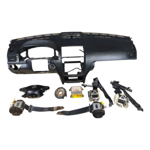 Kit Airbag Mercedes C200 Kompressor 2008 2012 Original Preto