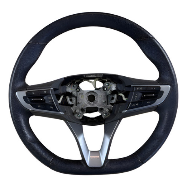 Volante Couro Onix 2020 2021 2022 2023 2024 Com Comandos Prateado