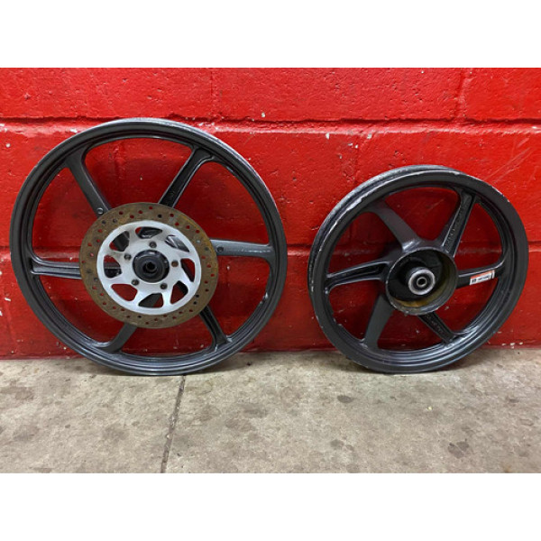 Par Roda Honda Biz + 125 2007 Freio A Disco Original Honda