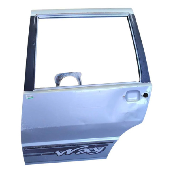 Porta Traseira Esquerda Fiat Uno Milli Way1995 A 2010 Origin Traseira Esquerda Prateado