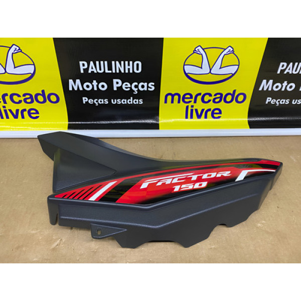 Lateral Esquerda Yamaha Factor 2022 Original Completo Preto