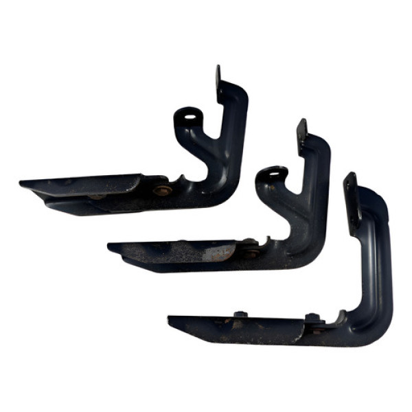 Jogo Suporte Estribo Lateral S10 2012 2014 2019 2020 Preto