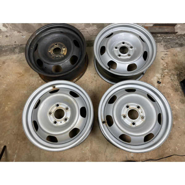 Jogo Roda Ferro Renault Oroch Aro 16 Oroch 2015 A 2024 Prateado