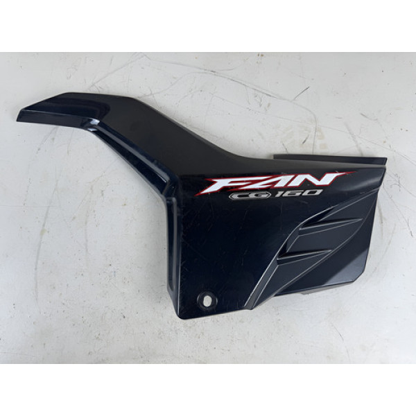 Carenagem Lateral Esquerda Fan 160 2016 A 2020 Original Preto