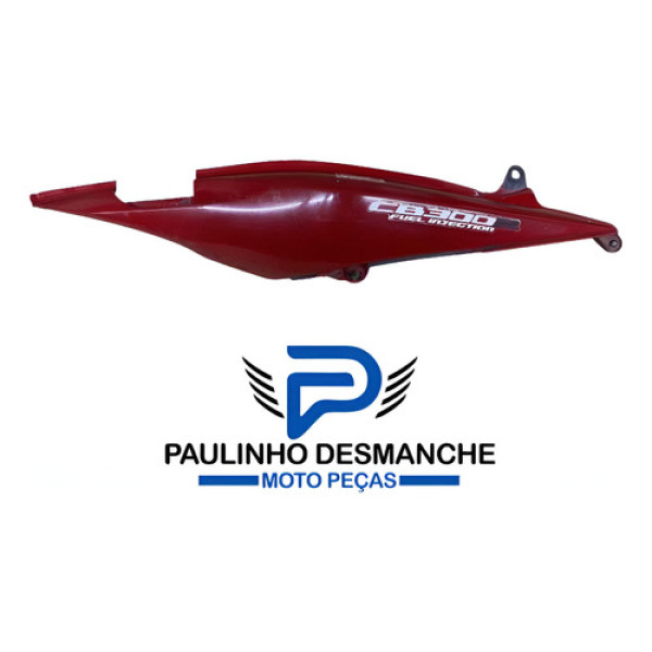 Lateral Carenagem Rabeta Lado Direito Honda Cb 300 2010 Vermelho