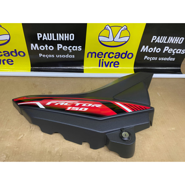 Lateral Direita Yamaha Factor 2022 Original Completo Preto