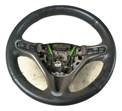Volante Direção Com Comandos Honda City/fit 2009/2014 Preto